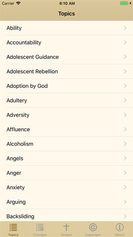 Main Topics Page